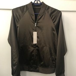 Satin bomber jacket